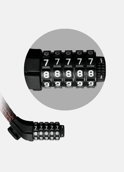 Spiral Cable Combination Lock